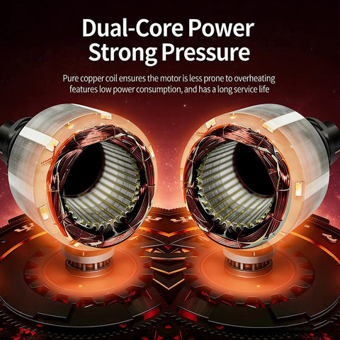 Internal view of the 12V High Pressure Dual Core Pump With 130 PSI And 8 Liters Per Minute Flow Self Priming Smart Auto Quiet design.