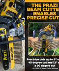 Heavy Duty 12 Inch Beam Cutter Attachment For Circular Saws Quick Drop In Mount For Worm Drive Tools cutting thick lumber