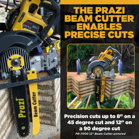 Heavy Duty 12 Inch Beam Cutter Attachment For Circular Saws Quick Drop In Mount For Worm Drive Tools cutting thick lumber