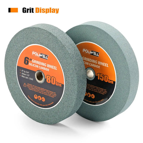 Six Inch Eighty Grit Green Silicon Carbide Bench Grinder Wheel One Half Inch Arbor Hole For Fast Metal Burr Removal And Tough Shop Builds That Smokes Through Rough Stock Like A Workhorse.