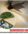 Beige Sun Shade Sail Right Triangle 16ft X 16ft X 22ft With reinforced edge stitching on sewing machine