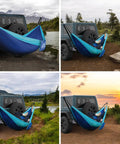 Beefed Up Hitch Mount Hammock Stand With Parachute Nylon Hammock And Storage Bag For 2 Inch Receiver Fits Class III And IV Trucks