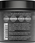 Back label of Self Obsessed Maxxed 10-In-1 Men's Vitality Formula With PrimaVie Shilajit, Tongkat Ali, 120 Capsules