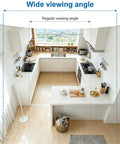 Slick Hidden Smoke Detector With Hella Crisp 1080P Wireless Video And Flawless Wifi Connectivity showing wide kitchen view.