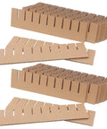 Two Pack Corrugated Cardboard Dividers For Kitchen Gear And Mugs, Reusable Shock Absorbing Paper Inserts With Khaki Kraft Paper, Lightweight Protective Packaging, Custom Fit Interlocking Grid Dividers For Shipping And Storage, two corrugated packs
