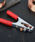 Beefy 500 Amp Heavy Duty Welding Ground Clamp With Braided Copper Shunt Strap And Three Sixteenth Inch Solid Copper Jaws