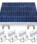 No Drill Magnetic Solar Panel Mount Brackets, 300 Lb Per Bracket, 1200 Lb Total With 4 Pack, Aluminum Z Brackets on panel