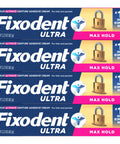 Ultra Max Hold Denture Adhesive Cream For Full And Partial Dentures 2.2oz Tubes Pack Of Four All Day Grip That Keeps Food Particles Out Comfortable Fit