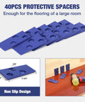 Laminate Flooring Installation Kit With Rubber Mallet And Fiberglass Handle 17 Inch Heavy Duty Pull Bar And 40 Spacers display