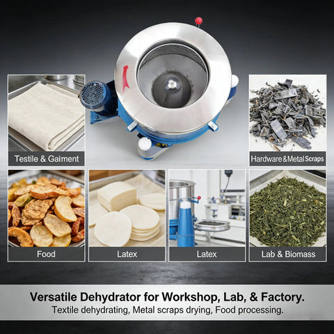 Industrial Centrifugal Dehydrator Beast for 55 Pound Solid Liquid Separator Biomass Oil Extraction and Textile Hardware Drying.