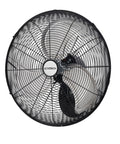 Front view of 20 Inch Wall Mount Fan Oscillating With 3 Speed Settings High Velocity Industrial Air Circulator Delivers Up To 6000 CFM For Garage Shop