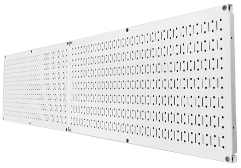 Heavy Duty White Steel Pegboard Panels Set Two 32 By 16 Inch For Garage And Home Shop Organization Built Tough Metal Pegboard Wall Mount System