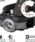 Rechargeable 1000 Lumen Headlamp With Bluetooth App Control, RGB Hunting Modes, Optisense Adaptive Beam, aluminum body, IP54 waterproof