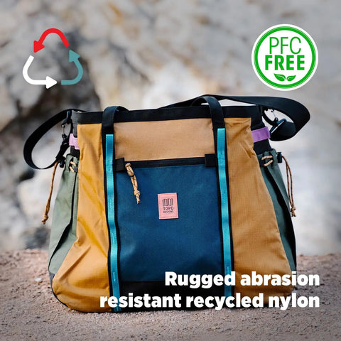 Monster 48L Gear Hauler Tote Bag in recycled nylon, free-standing with abrasion-resistant material, ideal for car trunk storage.
