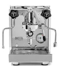 Top Tier Home Barista Bundle Pairing A Next Level Espresso Machine With A Precision Burr Grinder For Smooth Cafe Quality Shots Daily In Sleek Stainless Steel And Matte Black Finish That Really Slaps Espresso machine in sleek stainless steel with gauges and lever controls.