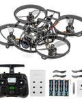 Dope ELRS FPV Whoop Drone RTF With Pocket Controller Four Batteries Six In One Charger FOV 160 Matrix G4 5 In 1 FC 0802