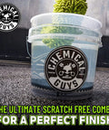 Arsenal Builder Pro Grade 8 Piece Car Wash Kit With Bucket And Chemicals For A Full Detailing Setup Includes Dirt Trap Bucket Lid Microfiber Wash Mitt Air Fresheners And Three 16 Ounce Car Care Solutions, clear bucket with mitt