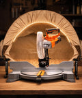 Dust Collection Hood With Light for Miter Saws Universal Platform-Mount Design Fits 10-Inch and 12-Inch Sliding Saws