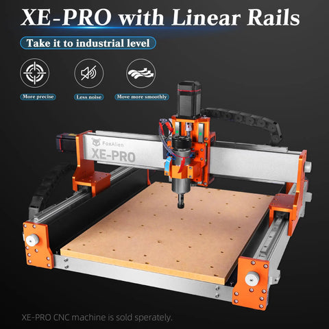 XE-PRO CNC with X And Y Axis Linear Guide Rails Upgrade Kit For XE-PRO CNC Router With HG-15 Rails And Sliding Blocks