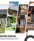 Application scenarios for 6 In 1 Solar Panel Connector Kit With DC5521 7909 8020 Anderson EC5 XT60 Adapters outdoors