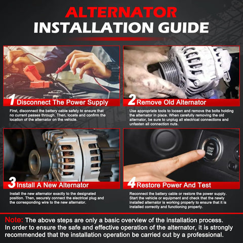 Step-by-step installation guide for replacing alternator on Ford Edge, Fusion, Taurus, Lincoln MKX, MKS with 3.5L V6 engine.