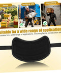 Ergonomic Wear-Resistant Shoulder Pad For Workers Heavy-Duty Canvas And Felt Cushion For Carrying Gear At Warehouses And Construction Sites Worksite-Ready Reusable Comfortable Back Support Durable Shock Absorption black adjustable pad