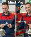 Comparison of stripped bolt without and smooth bolt with All Thread Repair Bit For Drill And Chamfering Deburring External Chamfer Tool.