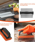 Family 40 Piece Griddle Accessories Kit For Backyard BBQ Flat Top Grill Tools Set burger press and scouring pad