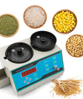Cgoldenwall Automatic Grain Counter Machine Microcomputer Digital Scale For Rice Seeds Soybean Corn Wheat Sunflower Vegetables And Beans High Precision Adjustable Speed Lab Tool SLY Model Blue with various seeds