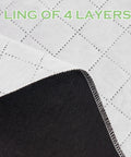 Close-up of 4 In 1 Soundproof Blackout Curtain Set With Melt Blown Layer For Thermal Insulation And Anti Dust, material layers