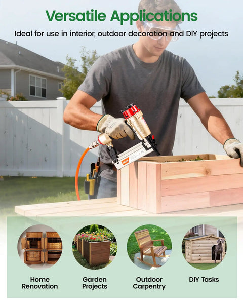 No Sweat 18 Gauge Two In One Pneumatic Nail Gun And Staple Gun Combo Delivering Knockout Drive For Stress Free Diy Builds And Trim Work With All The Fasteners You Actually Need