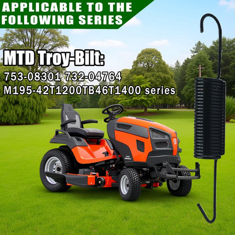 Beefed-Up Idler Spring Kit Replacement For MTD 732-04764 And 753-08301 Fits Troy-Bilt lawn tractor with kit displayed