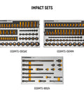 Impact sets from 1024 Piece Master Mechanics Tool Set With Premium Modular Foam Trays And GSX Mobile Tool Storage Built For Pros And Serious DIYers