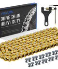 420 Chain Replacement, 132 Links, Heavy Duty For 50cc To 150cc Mini Bikes, ATVs, Dirt Bikes, Go Karts And Quad Racing