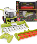 Remote Control Farm Harvester With Lights Sounds And Smoke Effects 1 To 24 Scale Battery Powered RC Combine With Two Harvest Attachments