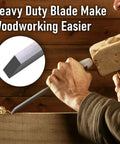 Heavy Duty Mortise Chisel Set With Chrome Vanadium Steel Blades And Premium Hornbeam Handles for clean mortising in wood.
