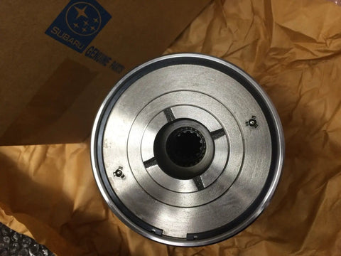 Top Shelf Quality Rock Solid Heavy Duty Center Differential Assembly Direct Bolt On Oem Replacement Parts Fit Subaru Impreza Legacy Outback Forester Baja Crosstrek Wrx 38913Aa102, viewed from above.