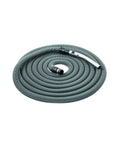 Coiled Central Vacuum Hose 32 Ft Low Voltage Standard Hose With Rotary Handle For Non Electric Tools Dark Grey Vinyl Reinforced