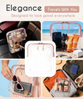 Airport-Ready TSA Approved Toiletry Bag For Carry-On Travel, Clear Quart Size For 3-1-1 Liquids, Durable Reusable Cosmetic Pouch