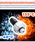 AC Pressure Sensor Replacement for Honda Accord Odyssey and Acura Models, temperature range -40°C to 135°C