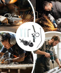 Portable Electric Metal Sheet Cutter Attachment Drill Powered For Fast Roofing Repairs And DIY Metalworking Projects Heavy Duty Performance Quick Cutting Tool showing tools and metalworking in action