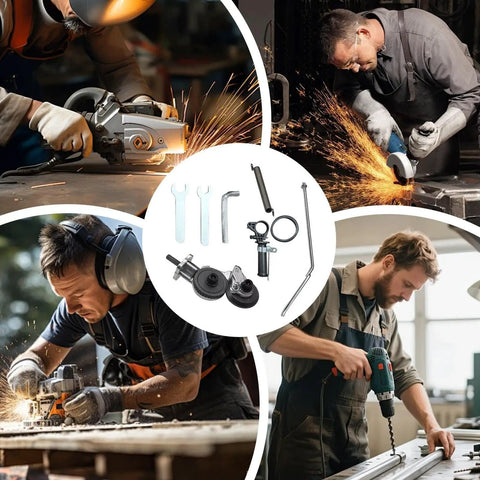 Portable Electric Metal Sheet Cutter Attachment Drill Powered For Fast Roofing Repairs And DIY Metalworking Projects Heavy Duty Performance Quick Cutting Tool showing tools and metalworking in action