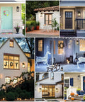 All Weather Outdoor Wall Lantern Built Tough For Rain Or Shine Weather Resistant in various entryway settings.