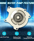 Bully Proof Engine Water Pump Swaps Right In To Keep You Cool Under Pressure Replaces Aw6076 12583033 89017764, showing leak-proof seal.