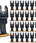 Trivd Frol curved-edge oscillating tool blades, 100 pcs, black with orange tips, universal fit
