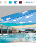 10x13 Ft Waterproof Sun Shade Sail Rectangle Canopy Cover With UV Protection For Outdoor Patio Pergola Backyard Garden
