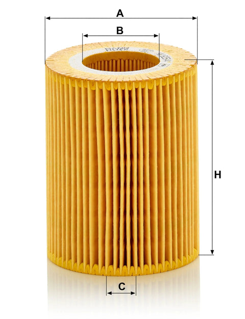 Oil Filter Replacement HU 925/4Y Cartridge with measurements shown, compatible with Land Rover LR2 2008-2012 and Volvo S60 2011-2016