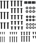 No Sweat Universal TV Mount Hardware Kit With M4 M5 M6 M8 Screws And Spacers For Flat Screens Up To 80 Inches, various black screws.