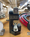 Battery Lug Crimping Tool For 8 AWG Through 4/0 AWG Cables, Pro Grade Lug Crimper with spring-loaded and heavy-duty design