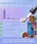 Lithium Orotate Liquid Drops 20mg 11 In 1 Mood Boost Formula With NAC Magnesium Ashwagandha L Theanine Vitamin D3 B6 B12 bottle with dropper.